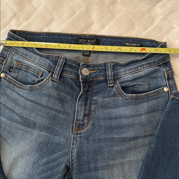 Judy Blue Dark Blue Relaxed Fit Skinny Jeans size 7/28 - Picture 3 of 5